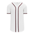 Athletic Knit Full Button Baseball Jersey with Braided Trim (BA5500)